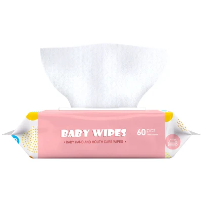 Soft Care Fragrance Free Newborn Baby Products Organic Natural Spunlace Wet Wipe