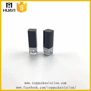 square shape plastic make your own lipstick tube