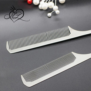 Stainless Steel Professional Hair Comb Ultra-thin Anti-Static B Salon Hair Styling Hairdressing Barbers Brush Combs