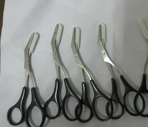 Stainless Steel Trim Eyebrows Comb Scissors Cosmetic Threading Artifact Makeup Tools Eyebrows Comb Scissors