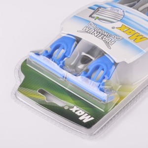 Triple blade shaving razor blades