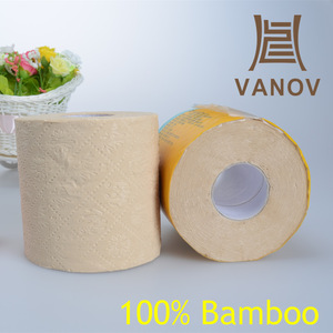 Ultra-Soft Plush Luxury 4ply Toilet Paper with Bamboo Raw Material