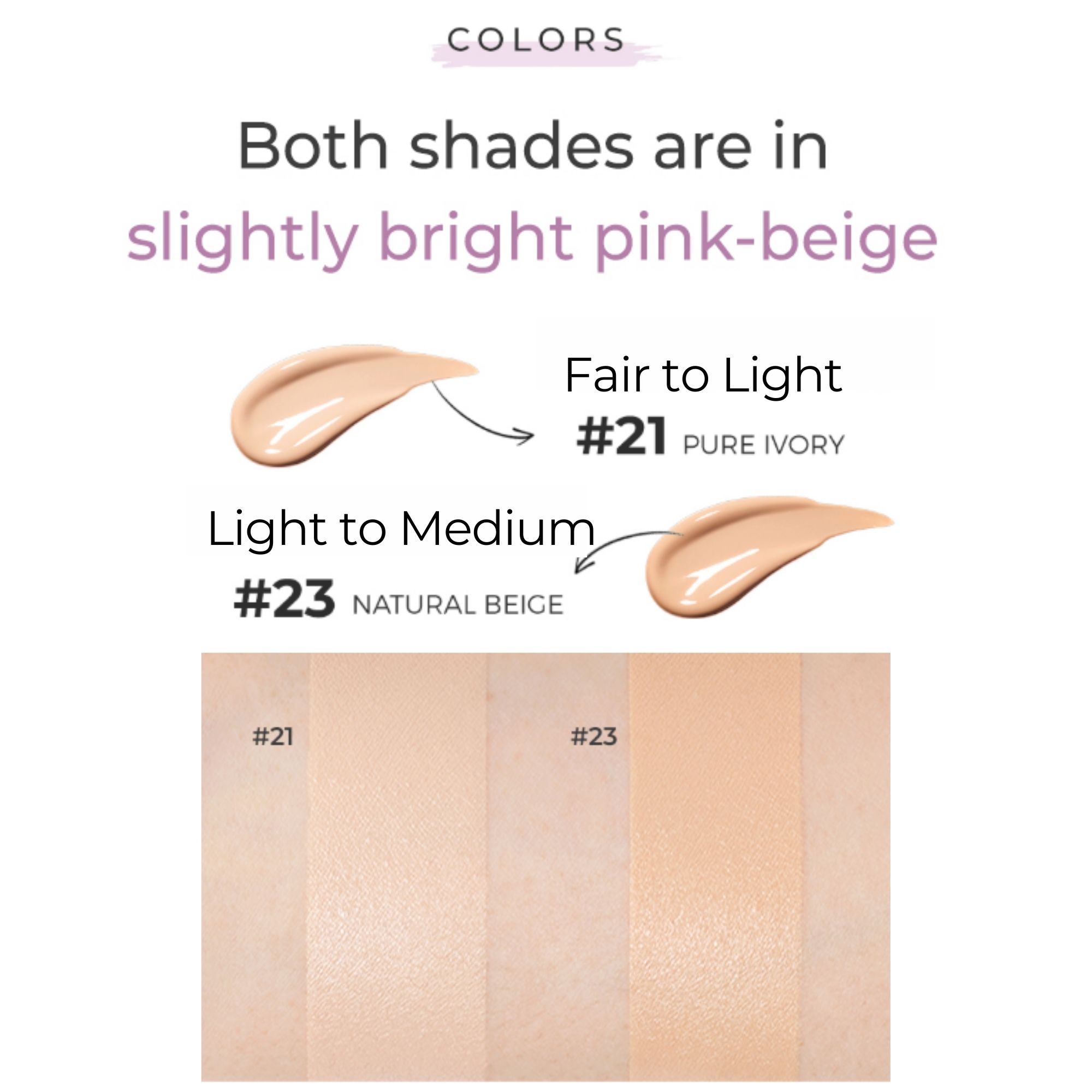 UNICONIC Moisturizing Hyaluronic Acid Air Cushion Foundation UV SPF50+, PA++++ 0.53oz ,15g (2 Shades