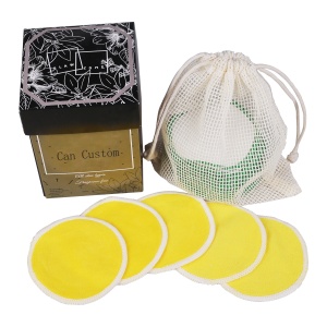 Wholesale Custom Reusable Makeup Remover Pads Bamboo