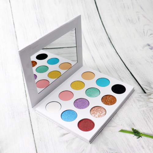 Private Label Pigment Matte Shimmer Eyeshadow Palette Cruelty Free Vegan Eyeshadow