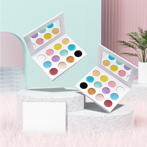 Private Label Pigment Matte Shimmer Eyeshadow Palette Cruelty Free Vegan Eyeshadow