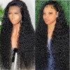 Water Wave 13x4 Lace Front Human Hair Wigs For Black Women 150%density HD Wet And Wavy Loose Deep Wave 360 Frontal Wig