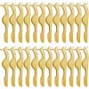 24 PCS False Eyelashes Applicator Tool Stainless Steel Eyelash Extension Tweezers Remover Clip Tweezers Nipper Eyelash (Gold)