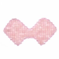 Butterfly Design Spa Ice Compress Eyelids Handmade Woven Jade Rose Quartz Eye Mask