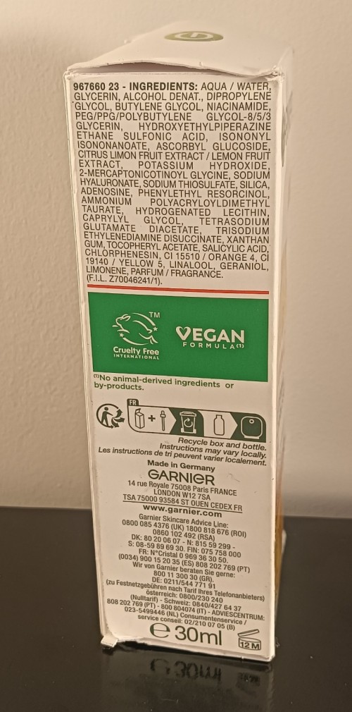 Garnier Vitamin C Brightening Anti- Dark Serum 30ml