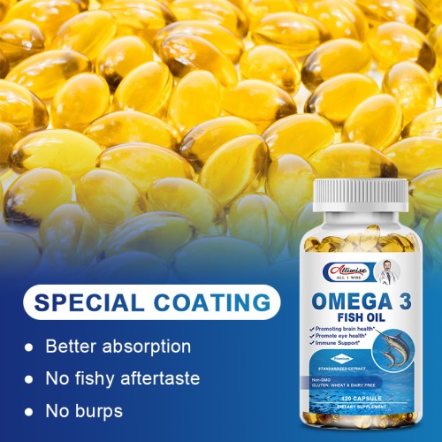 Omega 3 fish oil softgels Factory customized EPA+DHA soft capsules private label