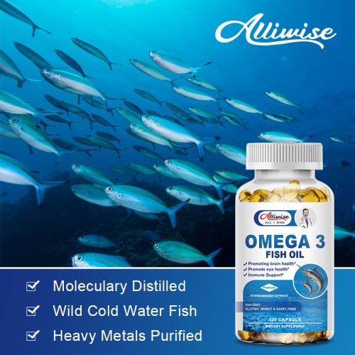 Omega 3 fish oil softgels Factory customized EPA+DHA soft capsules private label