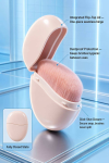 Portable Oval Foundation Kabuki Brush Wholesale Dustproof Ultra Soft Synthetic Hair Travel Face Makeup Brush Private Label