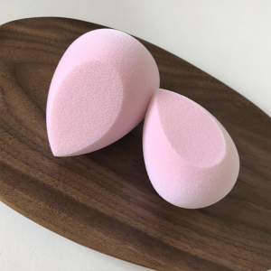2019 High Quality Sakura Pink Diamond Makeup Sponge Beauty Puff Cosmetic Blender with Beveled Flat