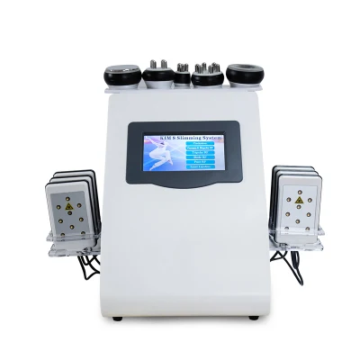 6 in 1 Cavitation Vacuum Slimming Machine Radio Frequency Skin Tightening Cavitation Weight Loss Machine