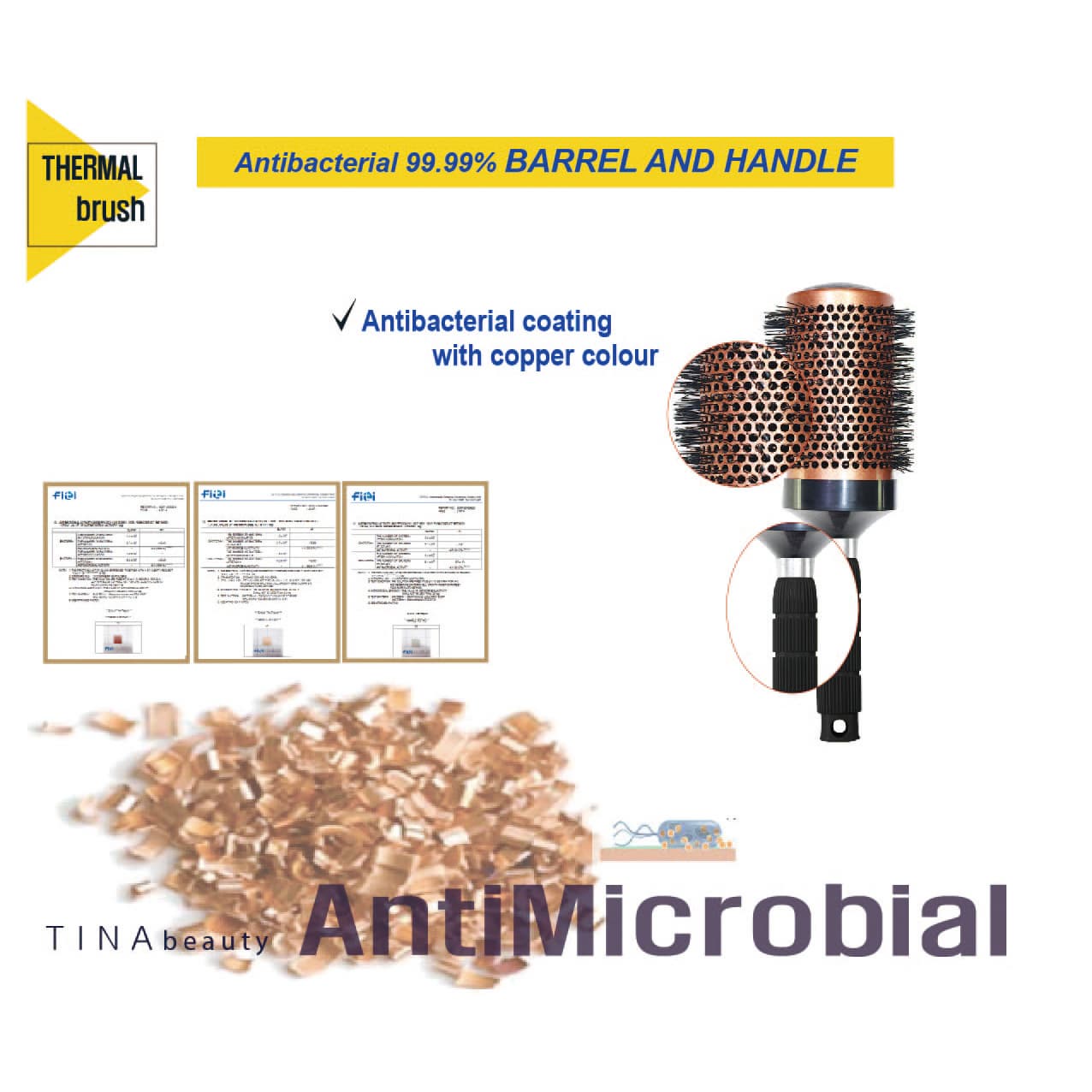 AntiBacterial hair Brush