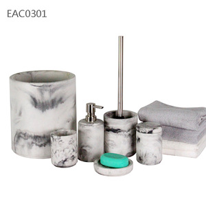 bath accessories wholesale marble bathroom set factory