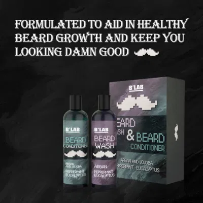 Beard Kit Men Grooming Complete Set Shampoo Wash Beard Care Growth Oil Balm for Professional Salon