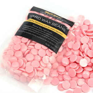 BlueZOO OEM/OBM/ODM 100g Rose Pink Depilatory Waxing Products Hard Wax Pellets for Hair Removal