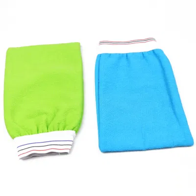 Cheap Factory Price High Quality 271720 Nylon Bath Shower Glove Bath Mat SPA Body Cleaning Exfoliating Bath Gloves