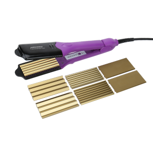 China Manufacturer Woman Private Label Hair Crimper Iron, New Salon Hair Styling Tools Hair Straightener And Curler 2 In 1