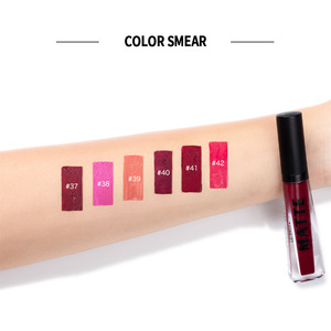 Chinese Cosmetics Manufacturer Private Label Custom Liquid Lipstick Matte Long Lasting Waterproof  Lip Gloss