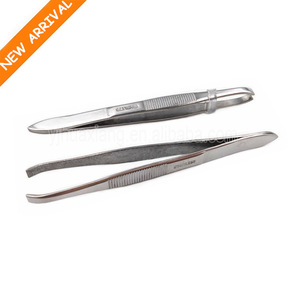 Cosmetic Tools Eyebrow Tweezers Slant Stainless Steel Tweezers