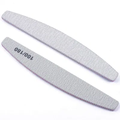 Custom Nail File Professional Nail Files Reusable Double Sided Emery Board (100/180 Grit) Nail Styling Tools for Home and Salon Use