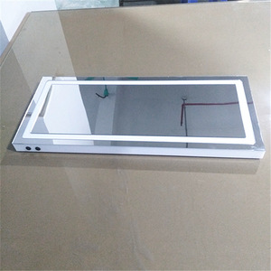 Custom wall-mounted decorative frameless acrylic led makeup mirror