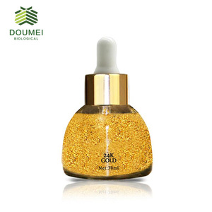 Doumei Factory OEM Private Label Skin Care Organic Whitening 24 k Gold Serum