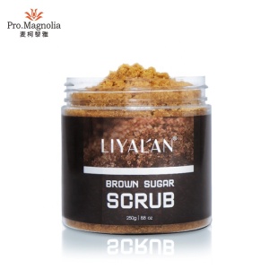 Dropshipping LIYALAN Private Label Natural organic whitening Exfoliation moisturizing body Brown Sugar Scrub