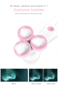 Factory Wholesale Multi-function 3d Massage Silicone Facial Cleansing Brush