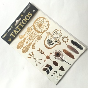 Gold Leaf Tattoos Sticker Body Tattoo Sticker Gold Tattoo Sticker