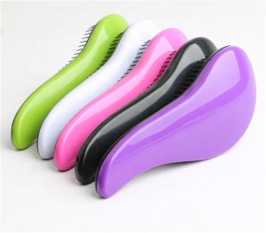 Hair Brush Comb Styling Tools Shower Electroplate Detangling Massage Comb