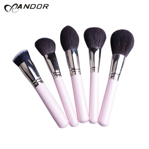 Hot sale soft goat hair  makeup brush set 11pcs makeup  tools  kit of pink