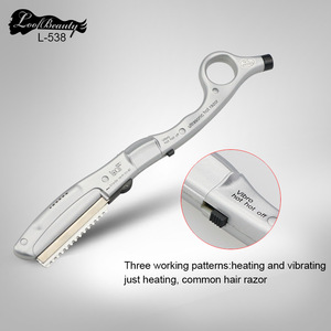 L-538 professional hair scissors ultrasonic hot razor electric shaver