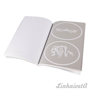 LinhaivetA Book 13 letter air brush adhesive stencils temporary airbrush tattoo