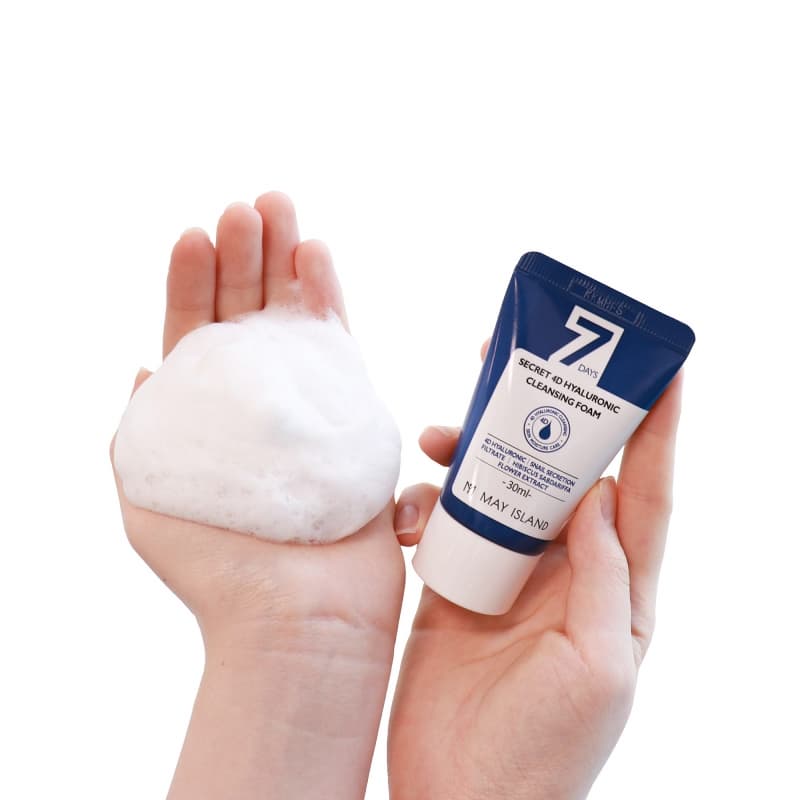 [MAY ISLAND] 7DAYS SECRET 4D HYALURONIC CLEANSING FOAM 30ml / 150ml