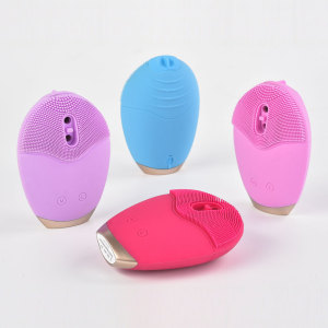 mini silicone face brush sonic face brush facial cleansing portable electric facial cleansing brush