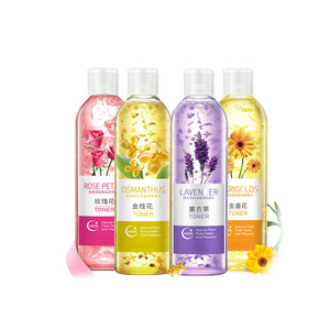 Natural plant petal moisturizing skin care lavender rose water toner