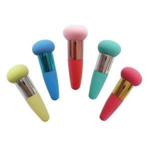 Portable Powder Makeup Sponge Puff Mushroom Shape Latex Free Beauty Tools Sponge Blender