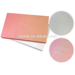 Private label custom 15 color glitter finish eyeshadow palette with mirror