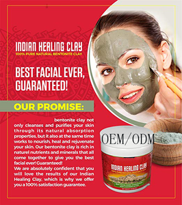 Private Label Indian Healing Clay Mask 100% Natural For Face&amp;Body Mask Deep Pore Cleansing Removes Toxins