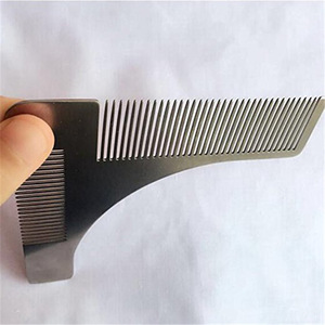 shenzhen Beard Styling Shaping Tool Private Label Stainless Steel Moustache Lice Beard Comb For Mens Grooming