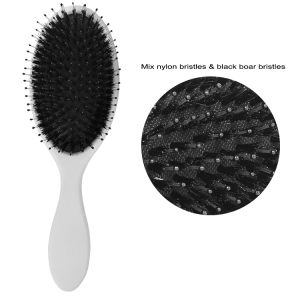 Small Order Accept Private Label Boar Bristle Brush soft cushion extension hair brush