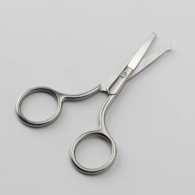 Small Scissors, Eyebrow Scissors, Nose Hair Scissors Round Tip Design, Will Not Hurt The Nasal Cavity. Professional Grooming Scissors for Hair, Eyelashes, Nose