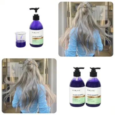 Three Minutes off Yellow Color Silver Hair Family Pack Own Purple Shampoo