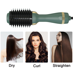 Ulelay Professional Salon OEM Hot Air Brush Styler And Dryer with 100v and 220v Electric Hot Air Brush Hair Curler Iron