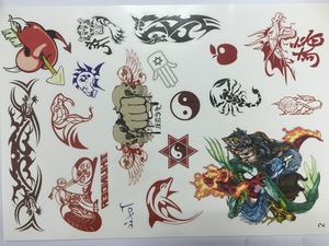 Water Transfer Waterproof Temporary Tattoo Sticker Body Art Product