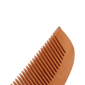 Wholesale Custom Logo Acceptable High Quality Peach Wooden Hair Comb